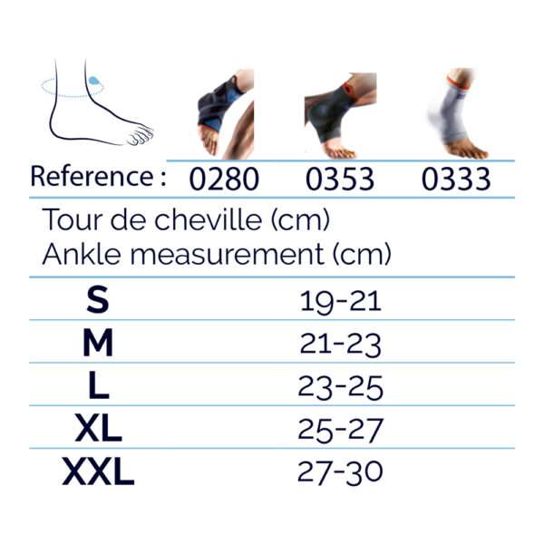 Ideal ankle support to resume sporting activities following ankle sprains and injuries after surgery.