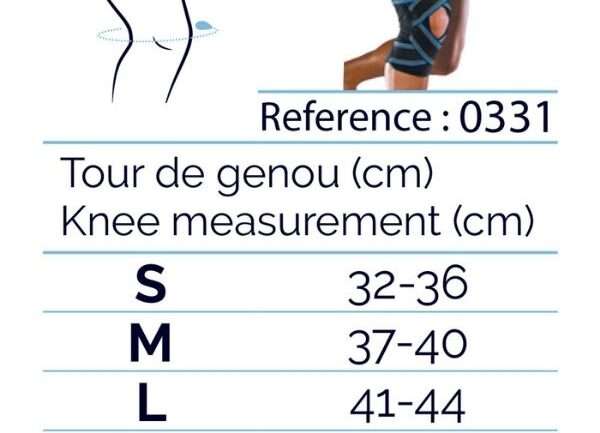 Thuasne sport open strapping knee sizing