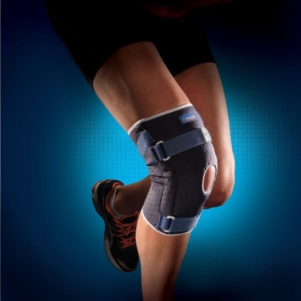 Reinforced ligament knee brace for weak knee ligaments