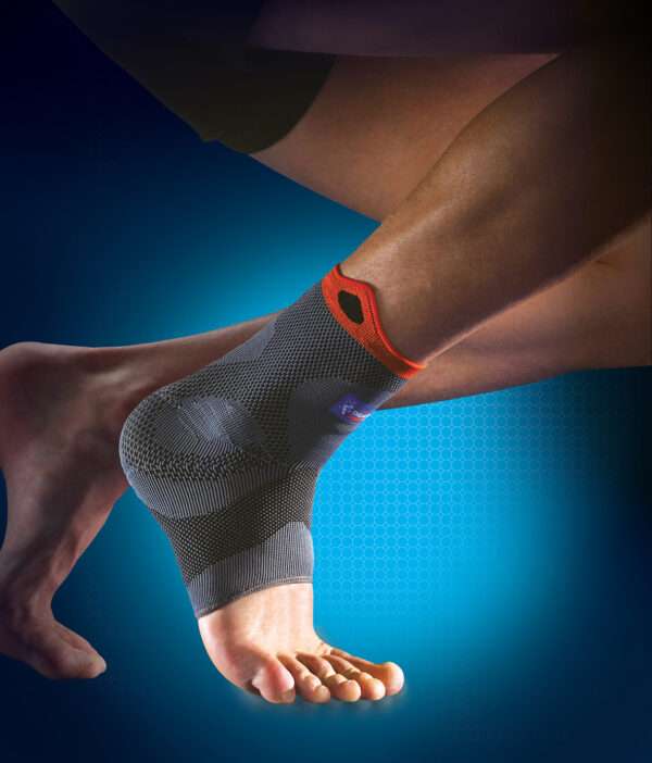 Ideal ankle support to resume sporting activities following ankle sprains and injuries after surgery.