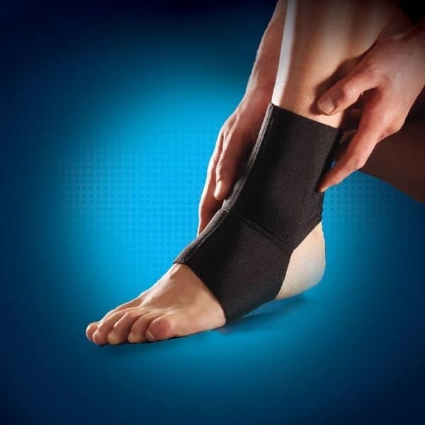 neoprene ankle support for mild sprains or painful joints